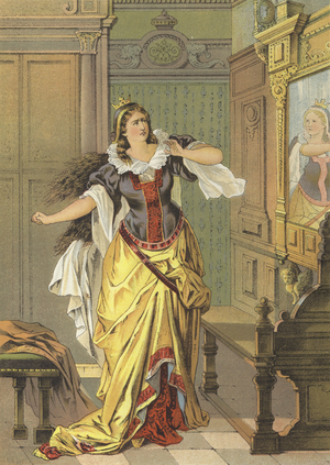 Snow White (colour litho)