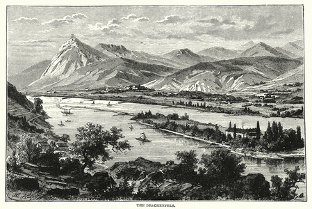 Drachenfels, Germany (engraving)