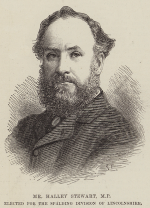 Mr Halley Stewart, MP, elected for the Spalding Division of Lincolnshire (engraving)