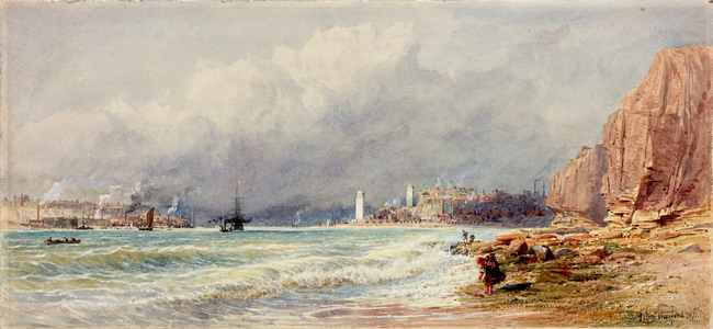 North and South Shields (bodycolour on paper)