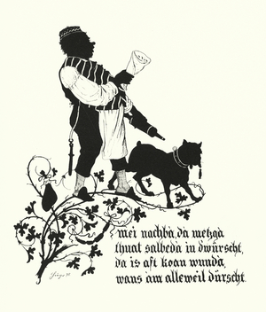 Silhouette by Hugo Strohl (litho)