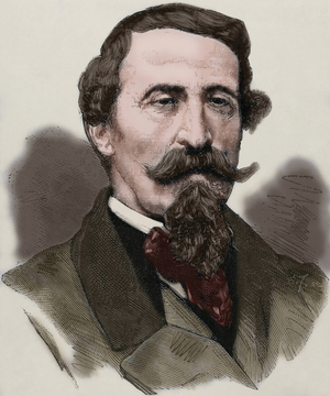 Alfonso La Marmora (1804-1878) (colour engraving)