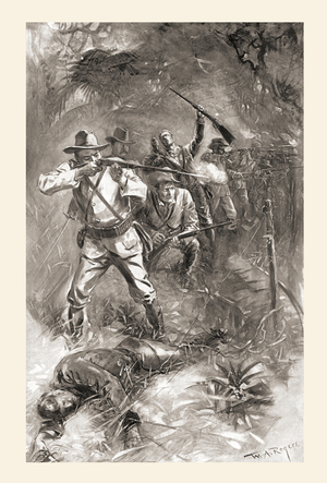 The Battle of Las Guasimas, June 24, 1898 during The Spanish-American War.