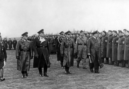 Hermann Göring on an airbase in Hesse, 1940 (b/w photo)