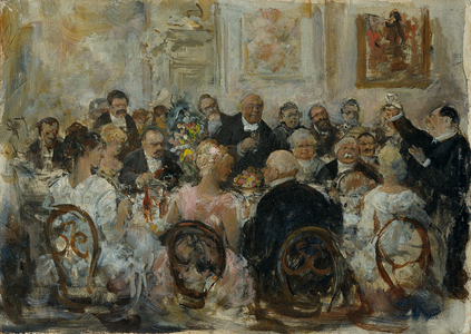 The Speech, c.1890 (oil on panel)
