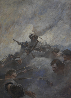 The Bloody Angle, 1912 (oil on canvas)