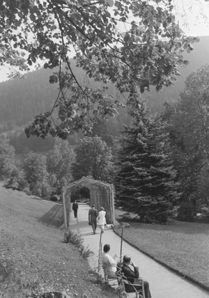Holidays in the Black Forest, Germany 1930s (b/w photo)