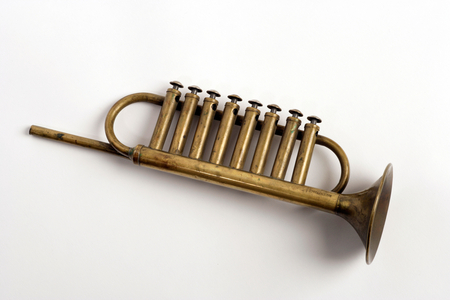 Toy bugle with 8 valves