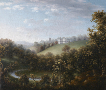 A View of Arlington Court and St James's Church Tower from the Park