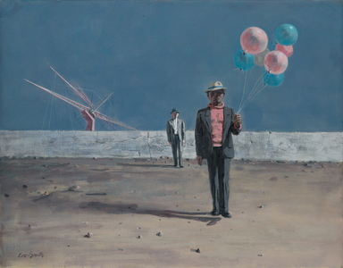 Man with Balloons, 1960 (oil on linen canvas)