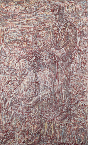 Weeds in a Landscape, 1989 (oil on canvas)