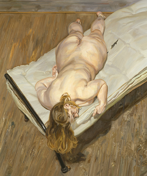 Night Portrait, Face Down, 1999-2000 (oil on canvas)