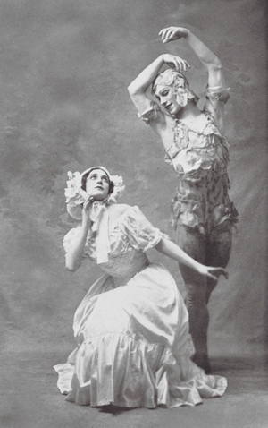 Nijinsky: Le Spectre De La Rose, with Karsavina (b/w photo)
