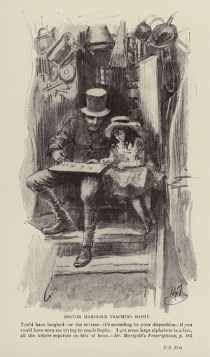 Christmas Stories by Charles Dickens: Dr Marigold's Prescriptions (litho)