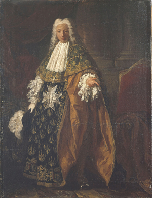 Portrait of Paul-Hippolyte de Beauvillier, Duc de Saint-Aignan (1684-1776), dressed as a knight of the Order of the Holy Spirit, between 1737 and 1749 (oil on canvas)