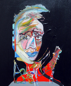50 Major Writers In History : Virgina Woolf, 2015 (oil and acrylic on canvas)