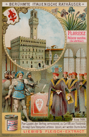 Palazzo Vecchio in Florence (chromolitho)
