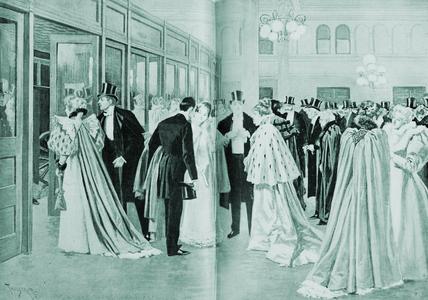 American high society at the opera in the 1890s