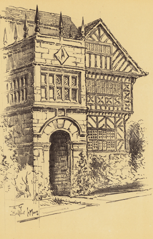 Hall-i-th-Wood, Bolton-le-Moors (litho)