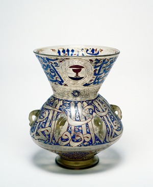 Mosque Lamp, 1355 (glass)