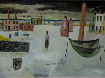 River Landscape with Kilns, 2016 (oil on canvas)