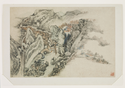 Landscape of Dreams, 1638 (ink and colour on paper)