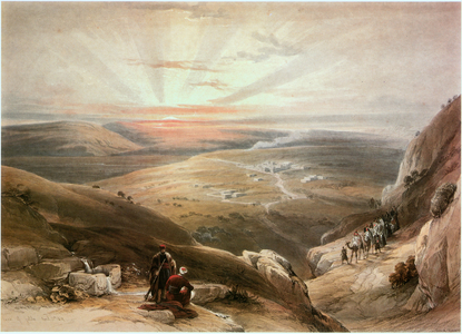 Canaa, Galilee, Israel (engraving)