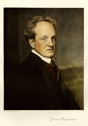 Gerhart Hauptmann, 1909 (copper plate print)