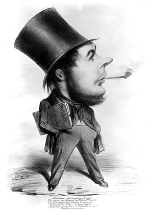 Honore Daumier (1808-1879) French painter and caricaturist, engraving, 19th century