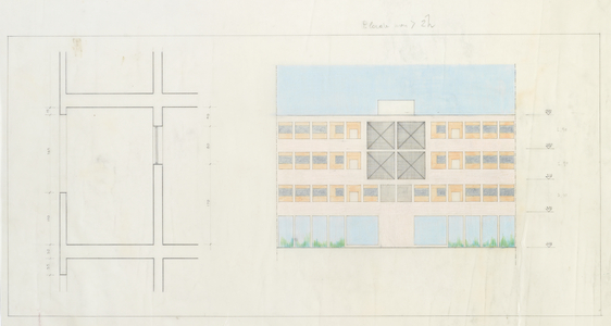 Untitled, assumed date 1968 (black pencil and colored pencils on tracing paper)