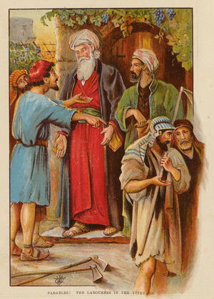 Parables, The Labourers in the Vineyard (colour litho)
