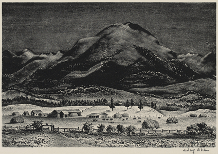 Black Mountain (litho on wove paper)