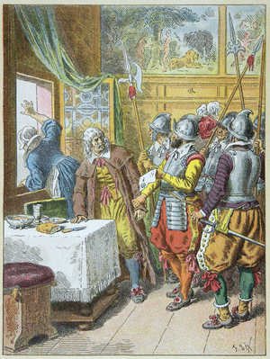 La Fronde: The day of the barricades of August 26, 1648, 19th century (engraving)