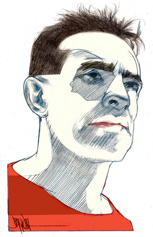 Jean Malaquais  (digital coloured pencil drawing)
