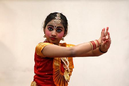 Shivaratri celebration at the Paris Ganesh Temple, France, Traditional dancing (photo)
