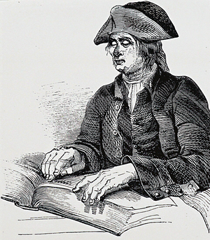 A war-blinded pensioner at Greenwich Hospital, 1850