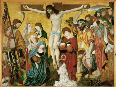 Crucifixion, altar of Saint George (painting on canvas)