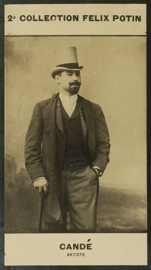 Etienne-Charles-Louis-Adolphe Cande, Artiste, 1858 (b/w photo)