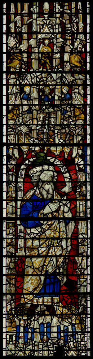 Window w12 depicting Isaiah (stained glass)