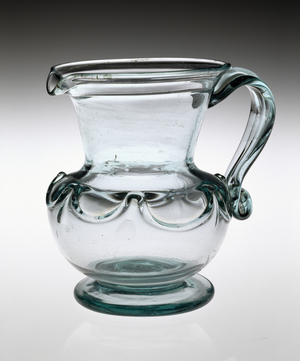 Pitcher, 1835-1865 (non-lead glass)