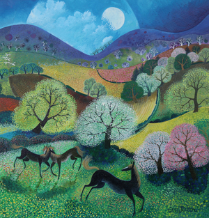 Black Horse, 2024 (acrylics on paper)