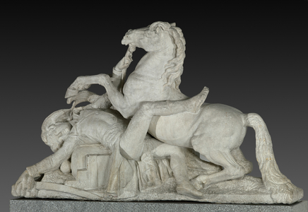 The death of General Louis Charles Antoine Desaix at the Battle of Marengo on June 14, 1800 (sculpture)