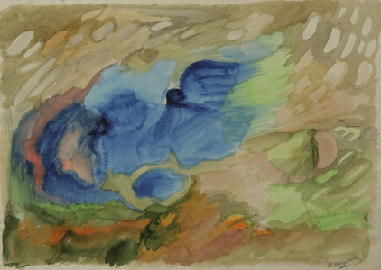 Colour composition, 1965 (tempera on paper)