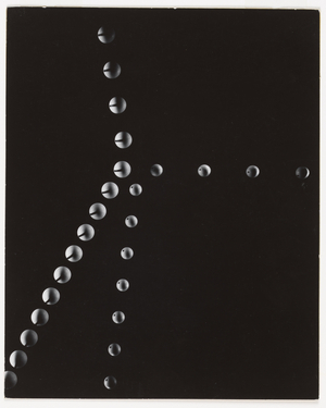 Collison of Two Balls-Unequal mass, 1961 (gelatin silver print)