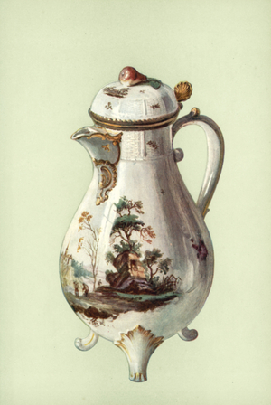 Coffee-pot, Ludwigsburg (colour litho)