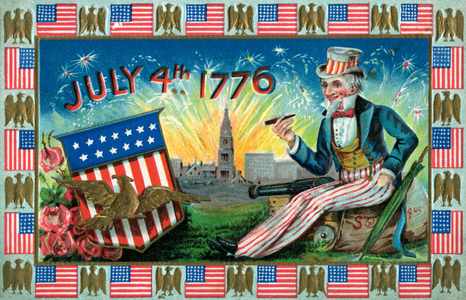 Uncle Sam on the Fourth of July, 1907 (chromolithograph)