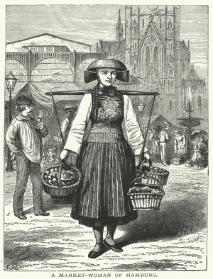 A Market-Woman of Hamburg (engraving)