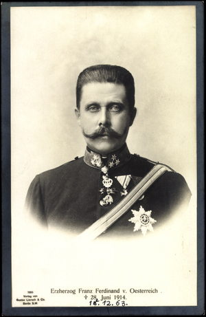 Ak Archduke Franz Ferdinand of Austria, d. 1914, Liersch 7055 (b/w photo)