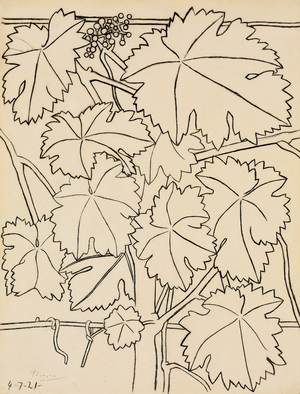 The Vine; La Vigne, 1921 (crayon on paper)