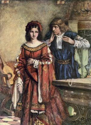 Tennyson, The Falcon (colour litho)
